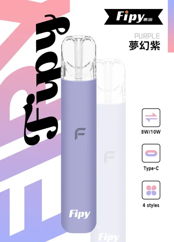 FIPY 果派煙桿細節圖，Type-C 充電口與 LED 指示燈設計